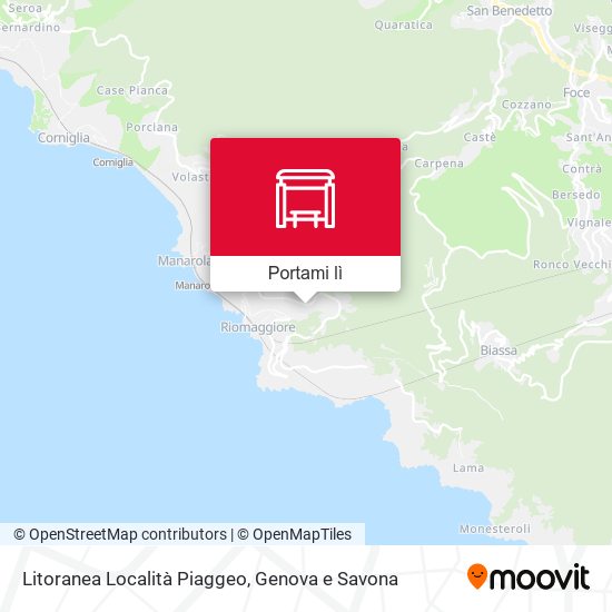 Mappa Litoranea Località Piaggeo