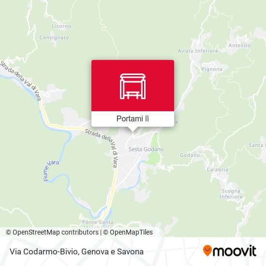 Mappa Via Codarmo-Bivio