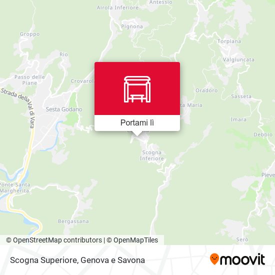 Mappa Scogna Superiore