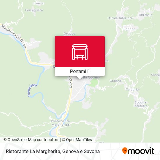 Mappa Ristorante La Margherita
