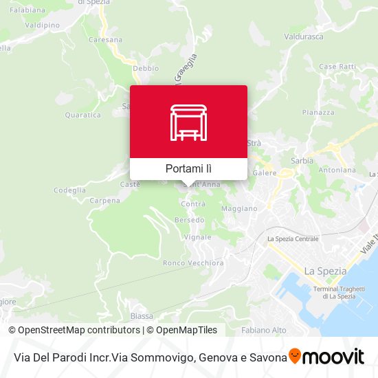 Mappa Via Del Parodi Incr.Via Sommovigo