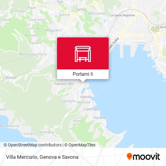 Mappa Villa Mercurio