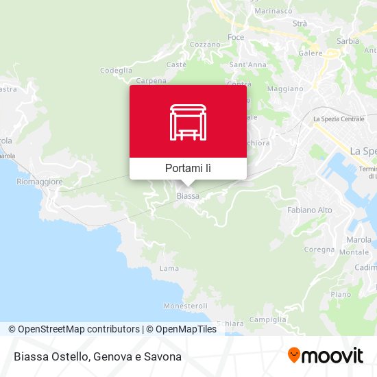 Mappa Biassa Ostello