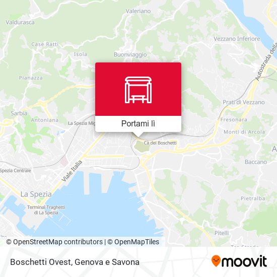 Mappa Boschetti Ovest