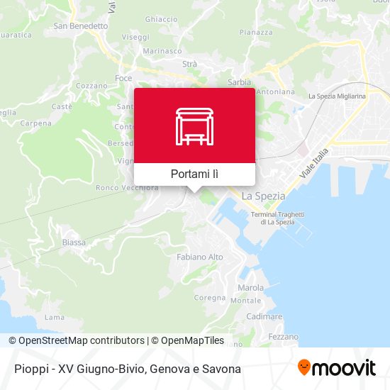 Mappa Pioppi - XV Giugno-Bivio
