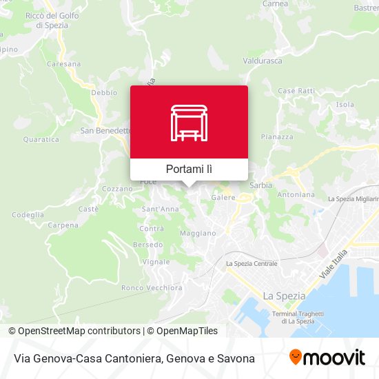 Mappa Via Genova-Casa Cantoniera