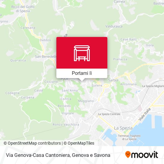 Mappa Via Genova-Casa Cantoniera