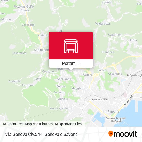 Mappa Via Genova Civ.544