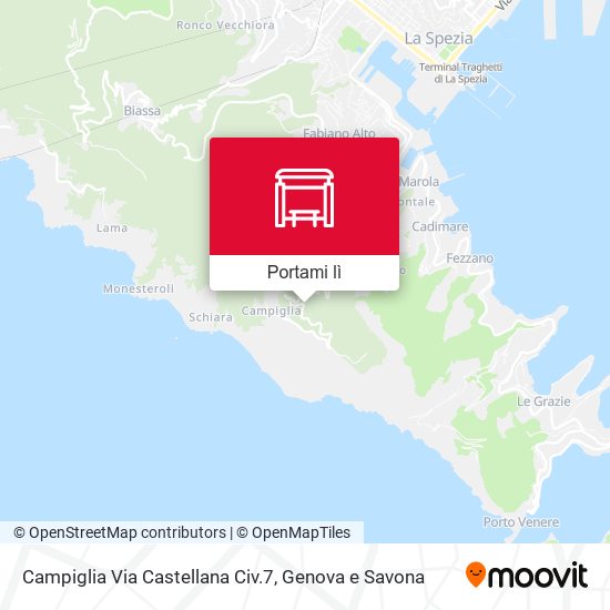 Mappa Campiglia Via Castellana Civ.7