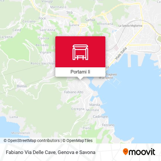Mappa Fabiano Via Delle Cave