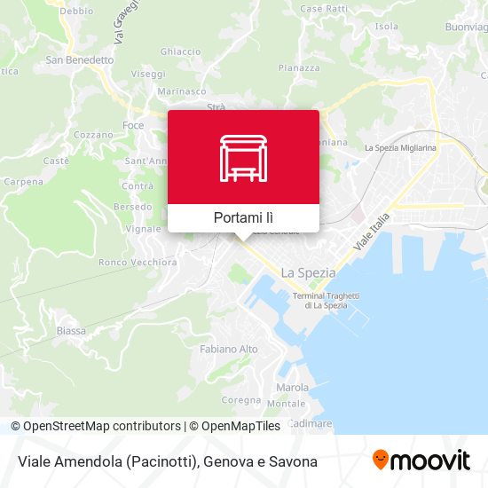 Mappa Viale Amendola (Pacinotti)