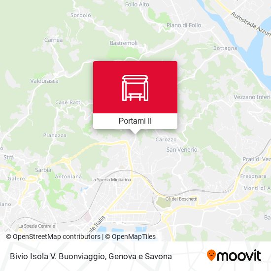 Mappa Bivio Isola V. Buonviaggio