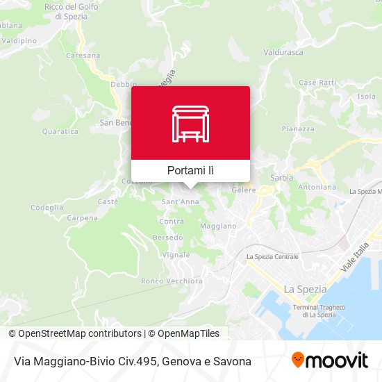 Mappa Via Maggiano-Bivio Civ.495
