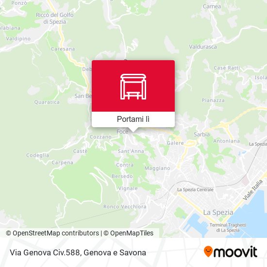 Mappa Via Genova Civ.588