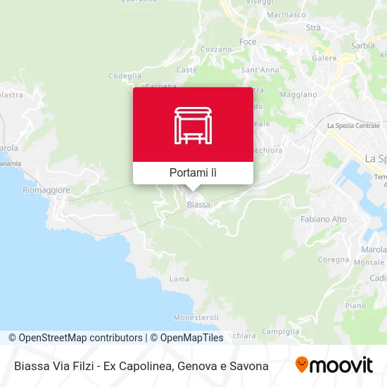 Mappa Biassa Via Filzi - Ex Capolinea