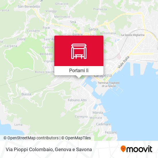 Mappa Via Pioppi Colombaio