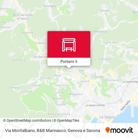 Mappa Via Montalbano, B&B Marinasco