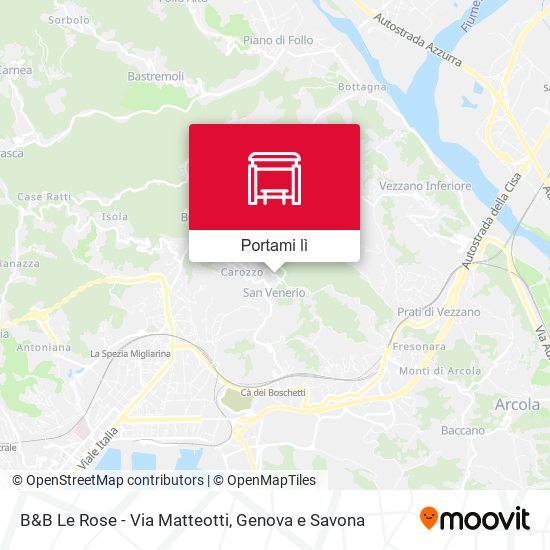 Mappa B&B Le Rose - Via Matteotti