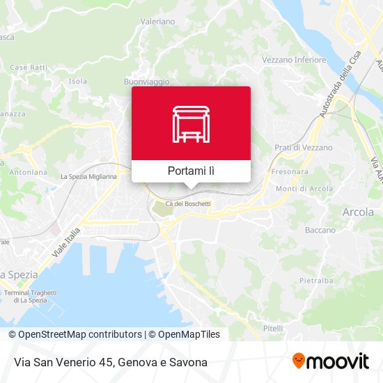 Mappa Via San Venerio 45