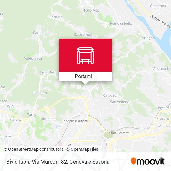 Mappa Bivio Isola Via Marconi 82
