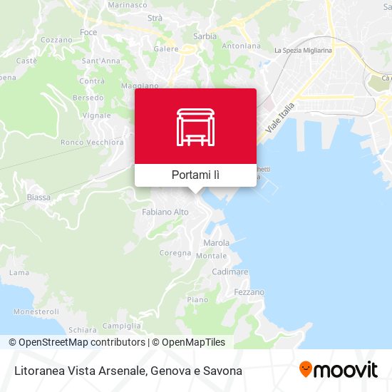 Mappa Litoranea Vista Arsenale