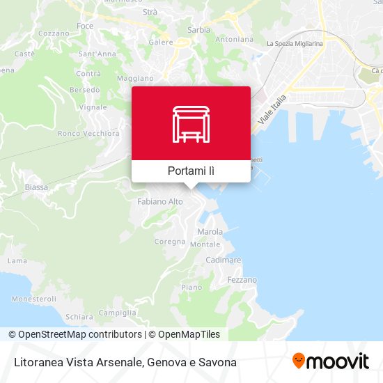 Mappa Litoranea Vista Arsenale