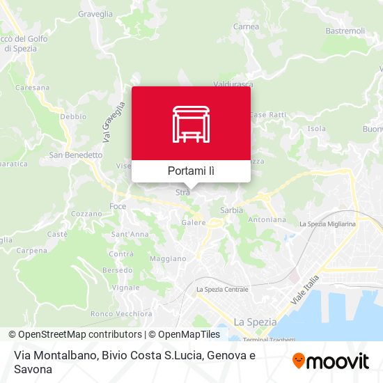 Mappa Via Montalbano, Bivio Costa S.Lucia