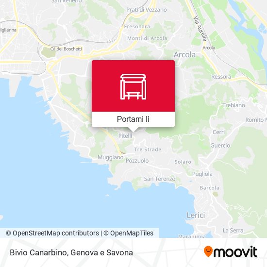 Mappa Bivio Canarbino