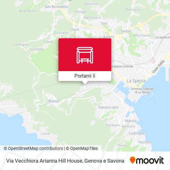 Mappa Via Vecchiora Arianna Hill House