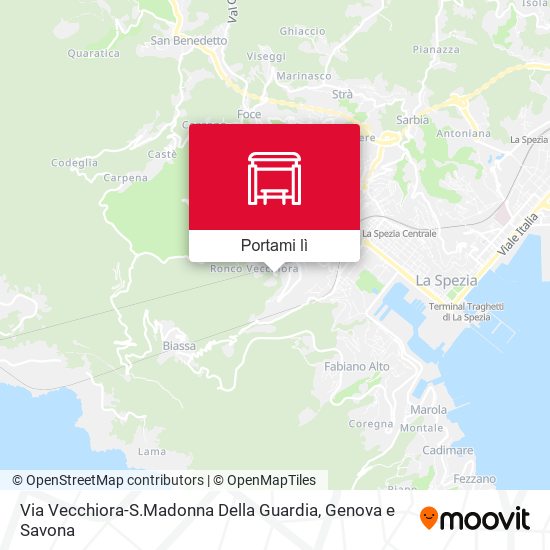 Mappa Via Vecchiora-S.Madonna Della Guardia
