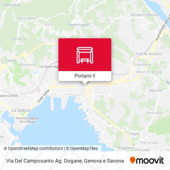 Mappa Via Del Camposanto Ag. Dogane