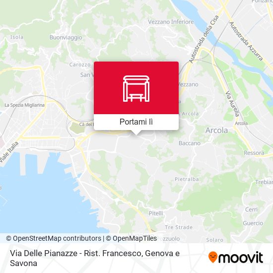 Mappa Via Delle Pianazze - Rist. Francesco