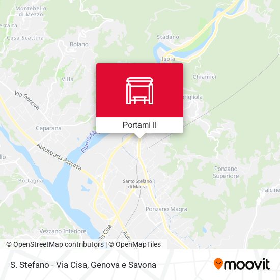 Mappa S. Stefano - Via Cisa