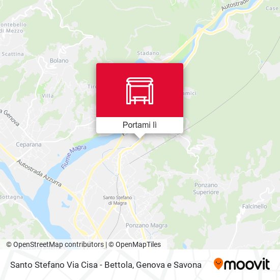 Mappa Santo Stefano Via Cisa - Bettola