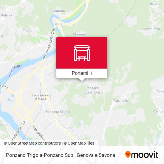 Mappa Ponzano Trigola-Ponzano Sup.
