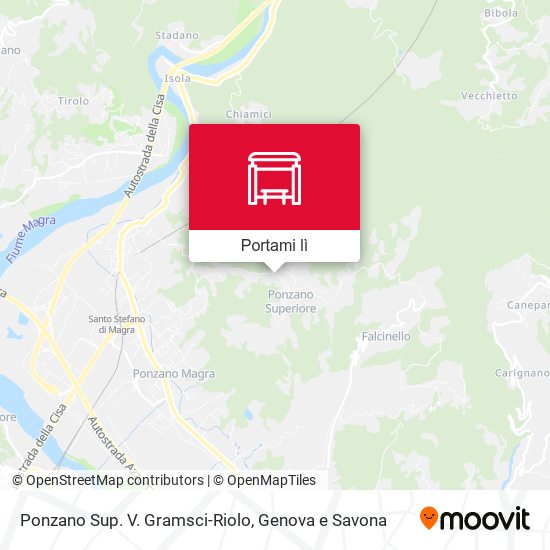 Mappa Ponzano Sup. V. Gramsci-Riolo