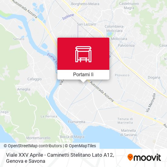 Mappa Viale XXV Aprile - Caminetti Stelitano Lato A12