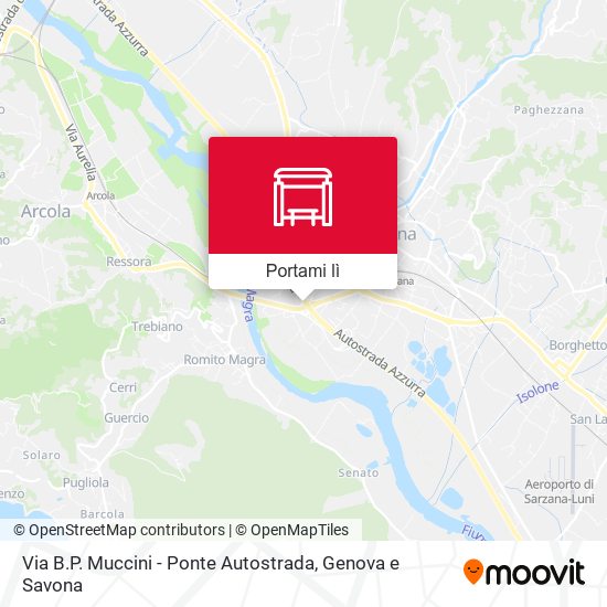Mappa Via B.P. Muccini - Ponte Autostrada