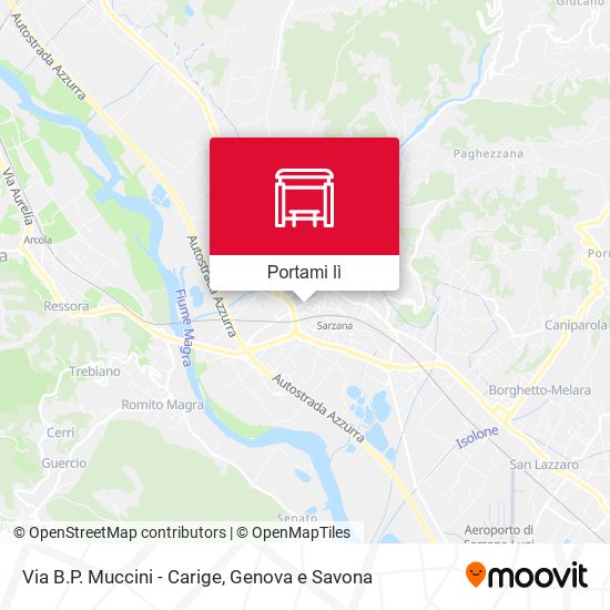 Mappa Via B.P. Muccini - Carige