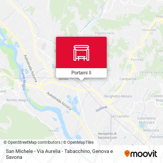 Mappa San Michele - Via Aurelia - Tabacchino