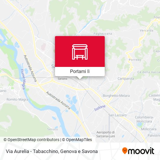 Mappa Via Aurelia - Tabacchino