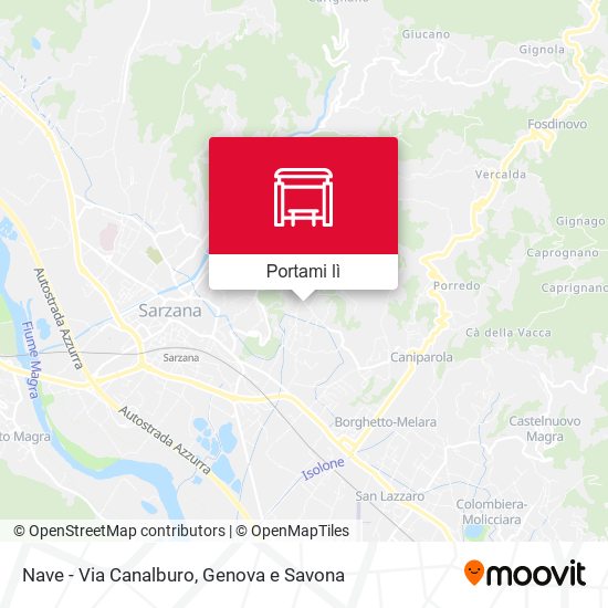 Mappa Nave - Via Canalburo