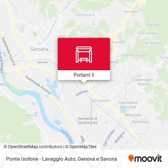 Mappa Ponte Isolone - Lavaggio Auto