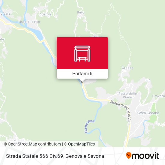 Mappa Strada Statale 566 Civ.69
