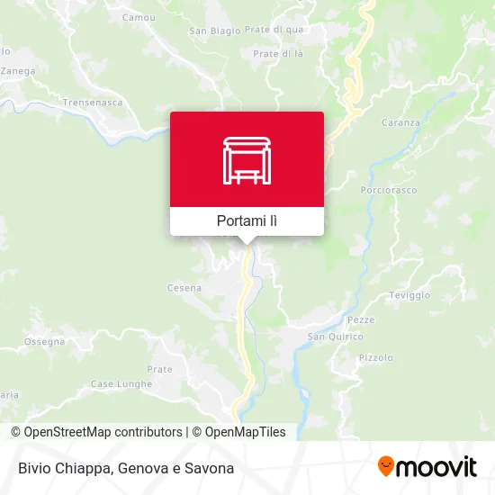 Mappa Bivio Chiappa