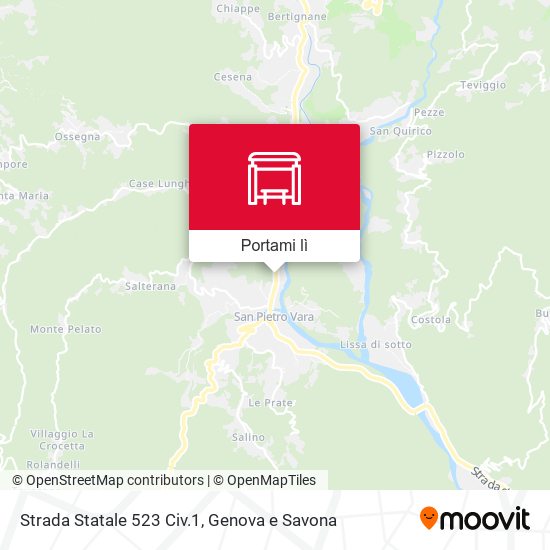 Mappa Strada Statale 523 Civ.1