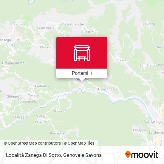 Mappa Località Zanega Di Sotto