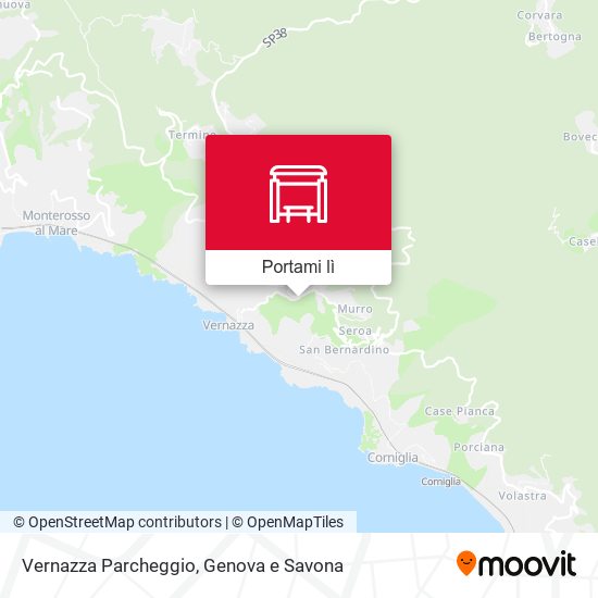 Mappa Vernazza Parcheggio