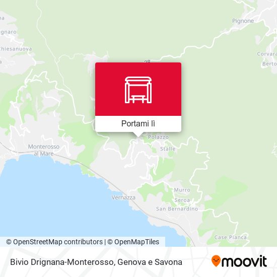 Mappa Bivio Drignana-Monterosso