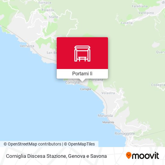 Mappa Corniglia Discesa Stazione
